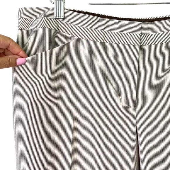 Express trousers, boot cut, medium rise,  pinstripes - Picture 4 of 14